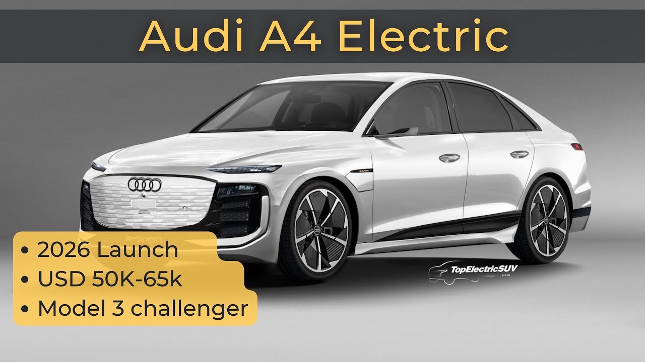 2026 Audi A4 Electric Audi E4 BMW I3 Sedan Mercedes C Class EV Challenger YouTube