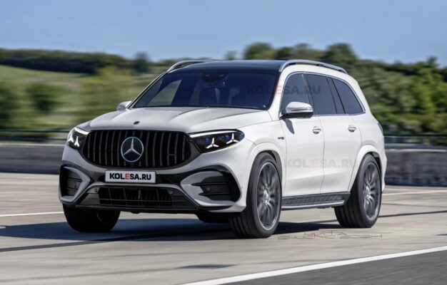 2026 Mercedes AMG GLS 63 Shows Its New Starry Eyes In Realistic Digital Illustrations Autoevolution