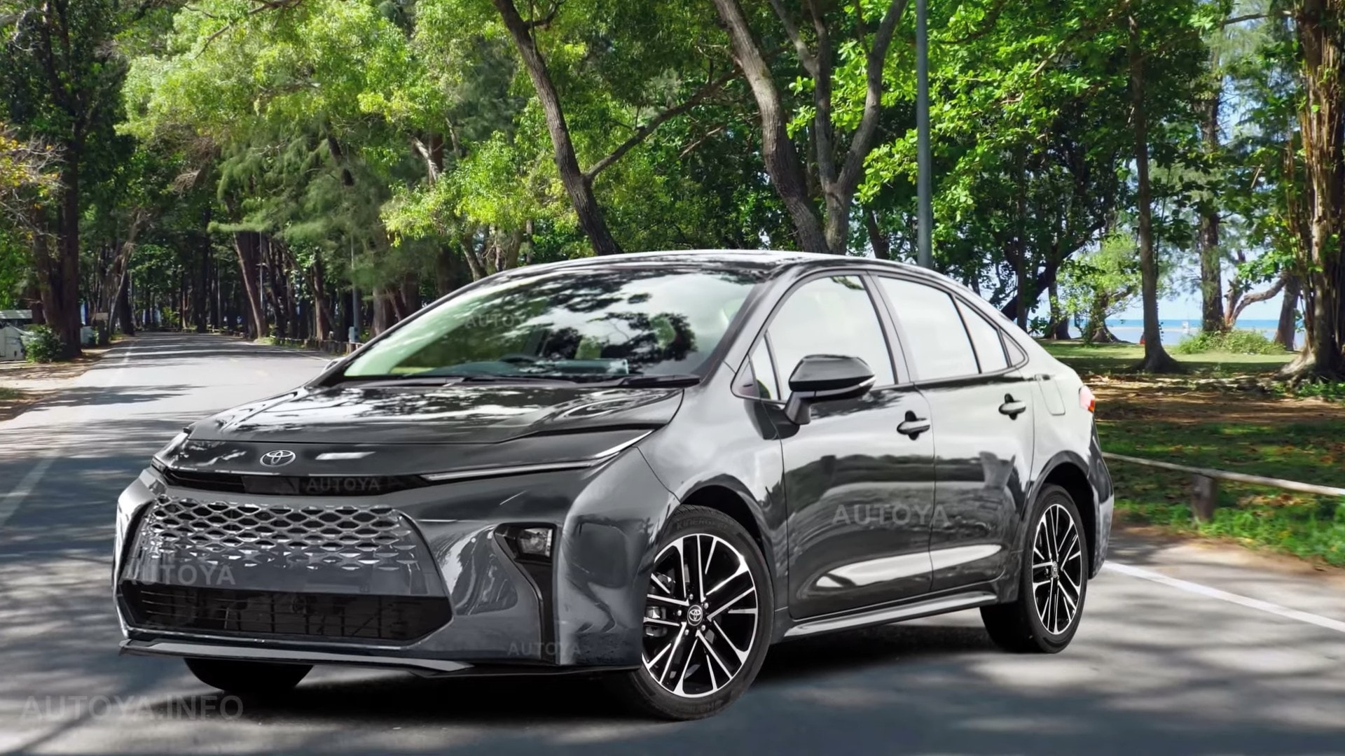2026 Toyota Corolla Sedan Gets Rendered In Ritzy Colors E210 Packs A Thorough Redesign Autoevolution