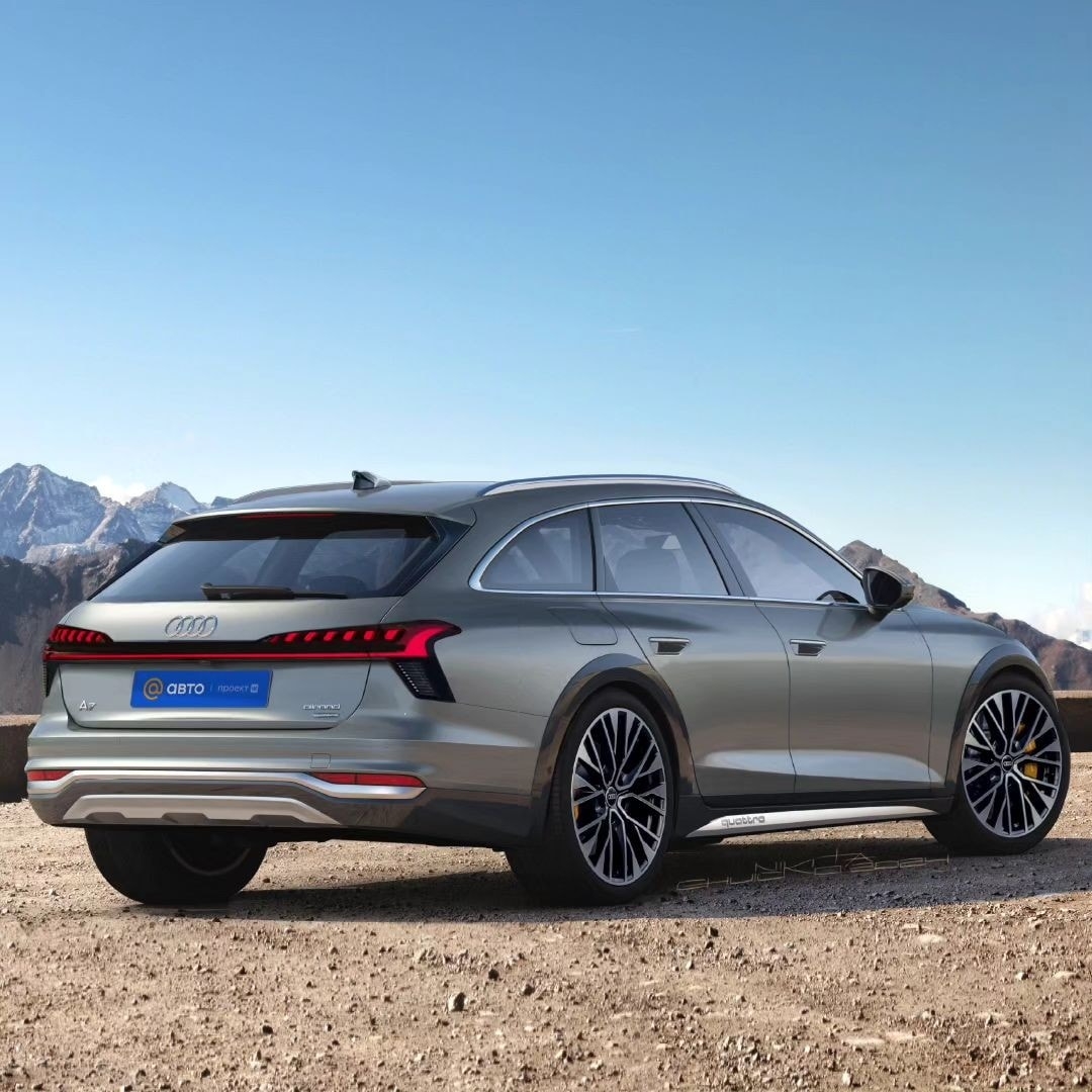 All New 2026 Audi A7 Allroad Quattro Looks Soft In Realistic Digital Illustrations Autoevolution
