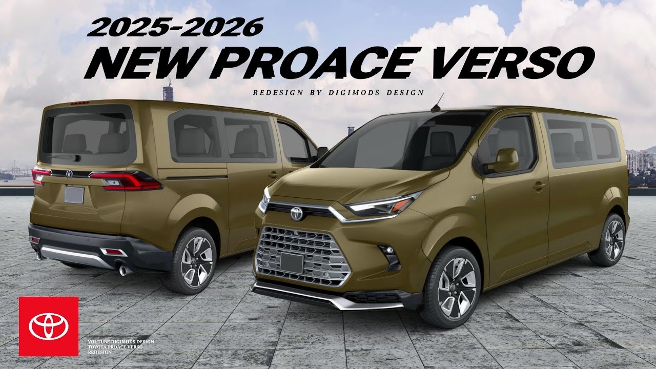 ALL NEW TOYOTA PROACE VERSO 2025 2026 REDESIGN Digimods DESIGN YouTube