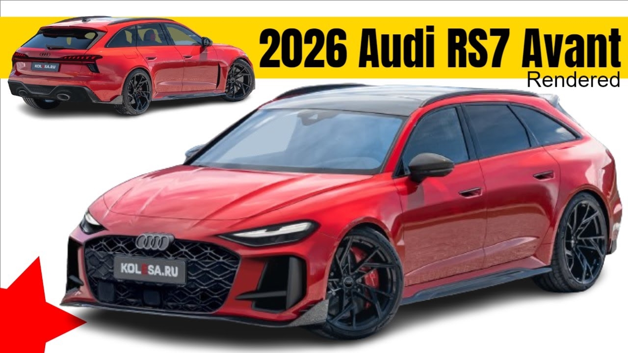New 2026 Audi RS7 Avant Wagon Rendered YouTube