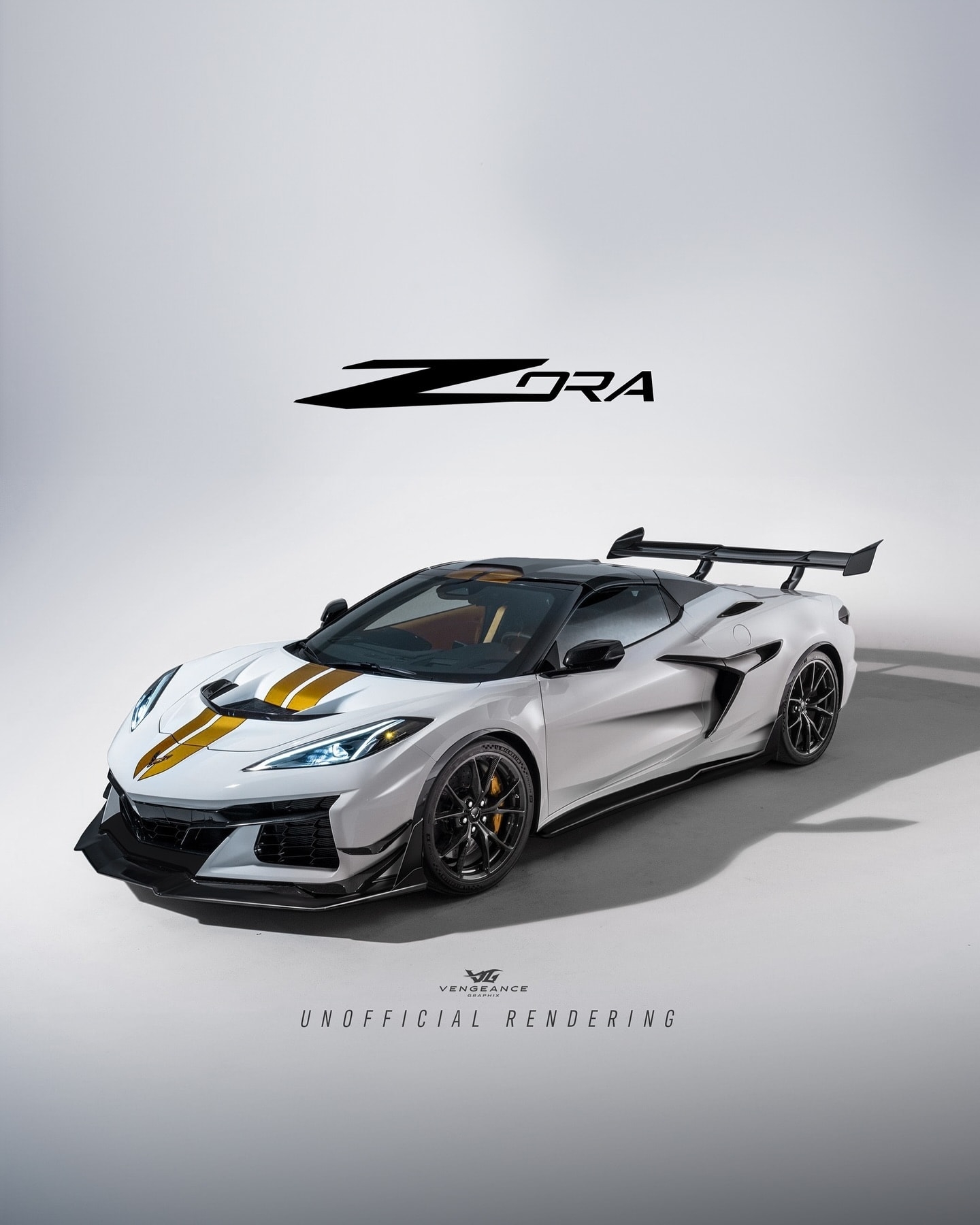 Rendering 2026 Chevrolet Corvette Zora Shows Its Electrified Hypercar Credentials Early Autoevolution