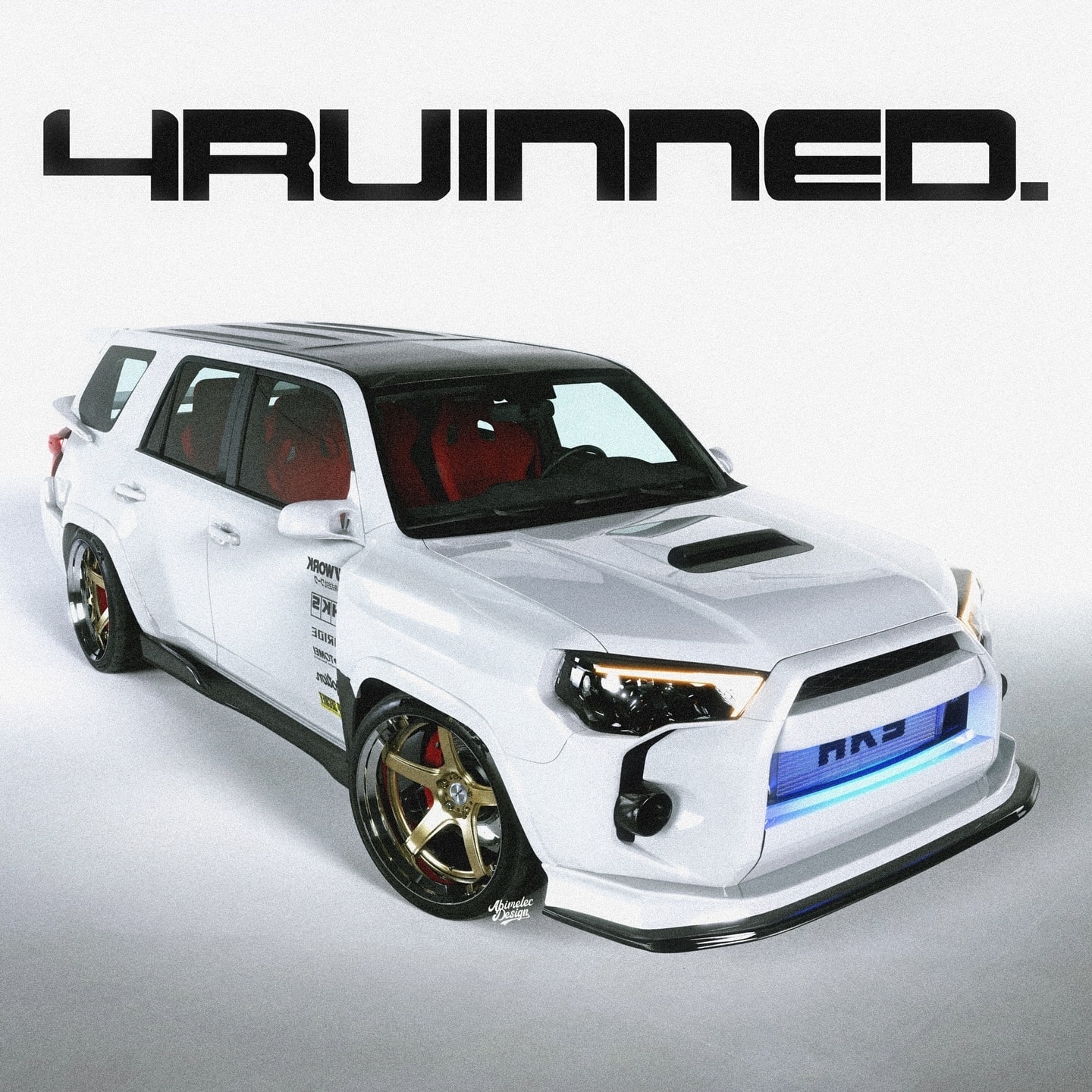 Toyota 4Runner Gets New Digital Lease Of Life As A Slammed Widebody Turbo 2JZ Sports SUV Autoevolution