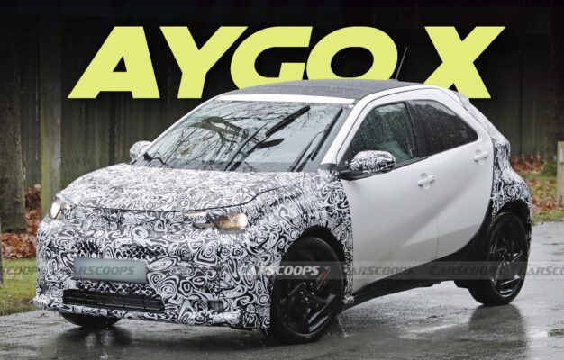 Toyota Aygo X Refresh Hits The Streets For The First Time Carscoops