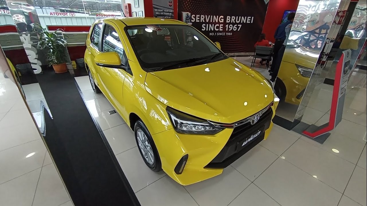 Toyota Wigo A350 1 0 E CVT Yellow Walkaround Exterior And Interior Brunei YouTube