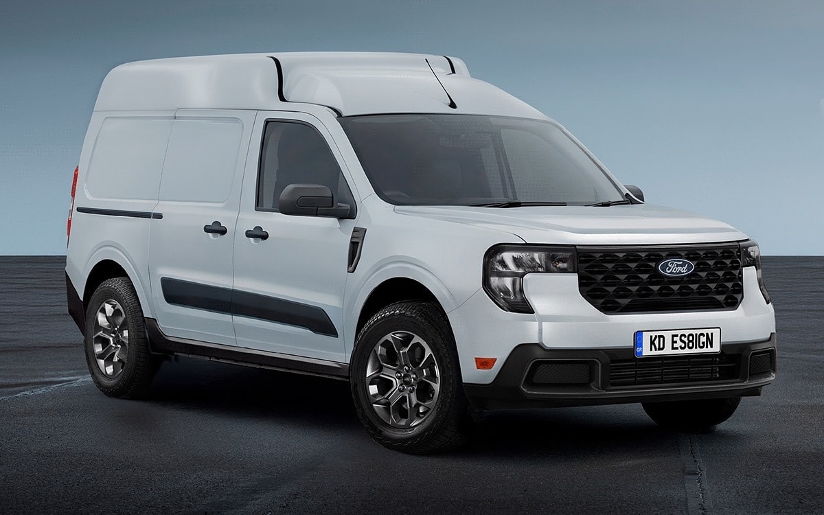 Virtual Ford Maverick Transit Cargo Van Fills A Compact Space Below Transit And Super Duty Autoevolution