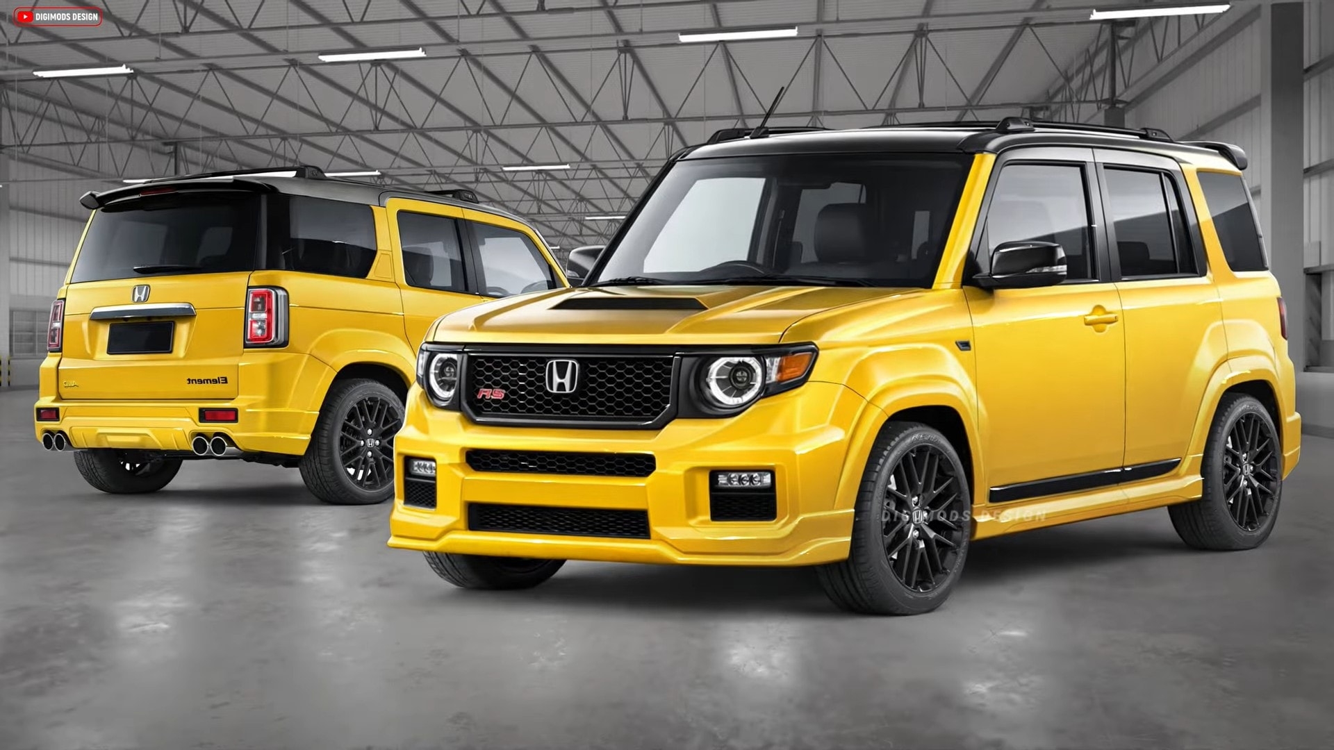 2027 honda element comes back to america digitally with boxy dna