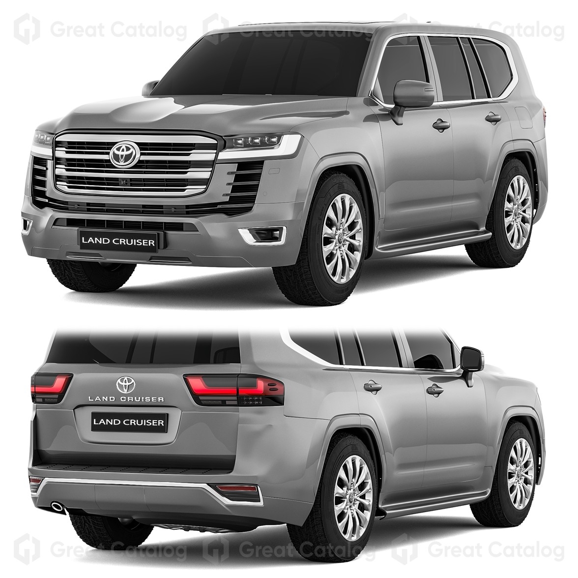 3D Modell Auto Toyota Land Cruiser 300