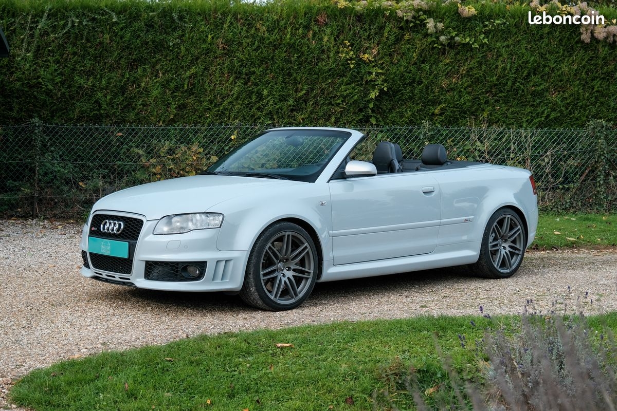 audi rs4 cabriolet 4 2l v8 420ch audi exclusive gris suzuka