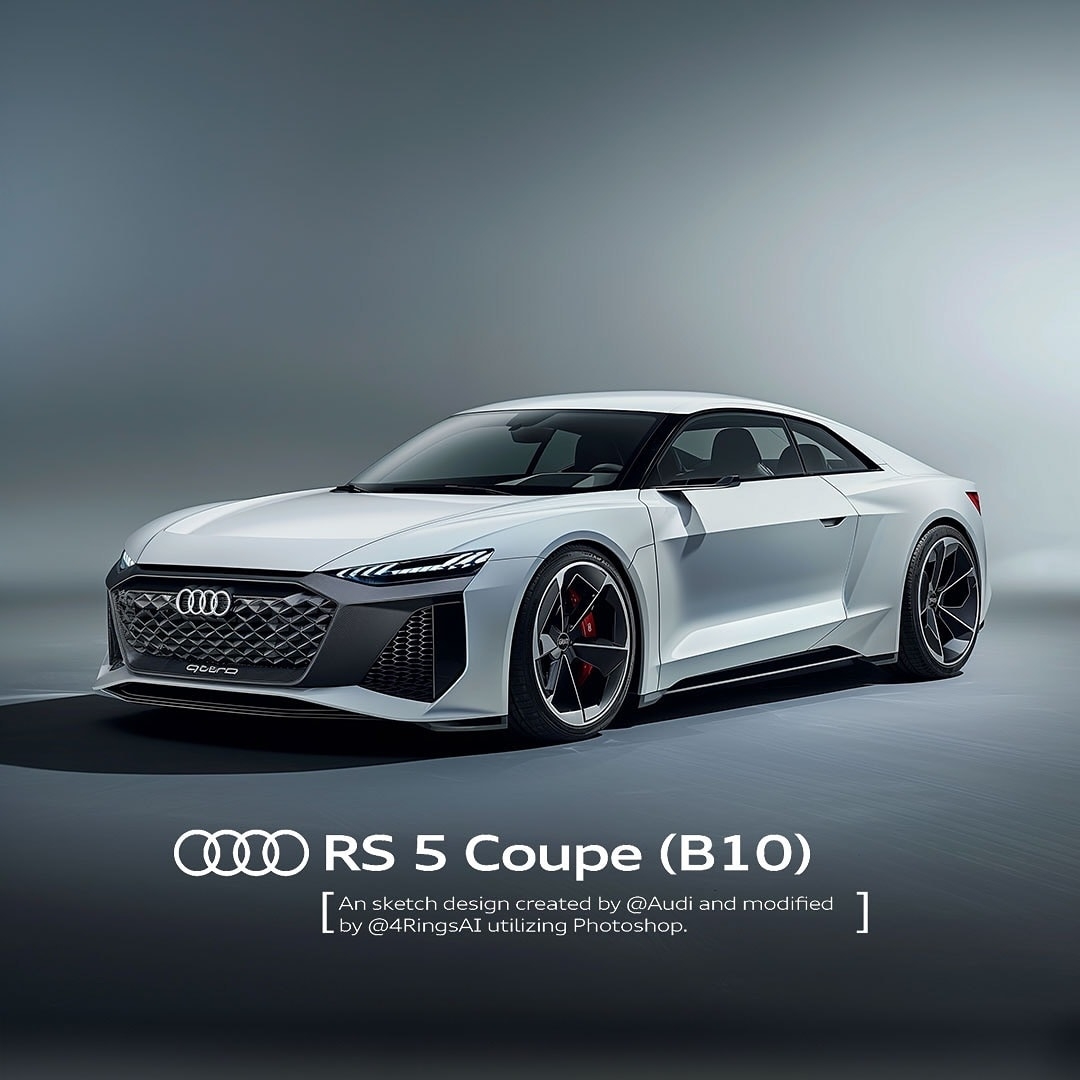 b10 audi rs 5 coupe gets imagined in fantasy land looks flawless
