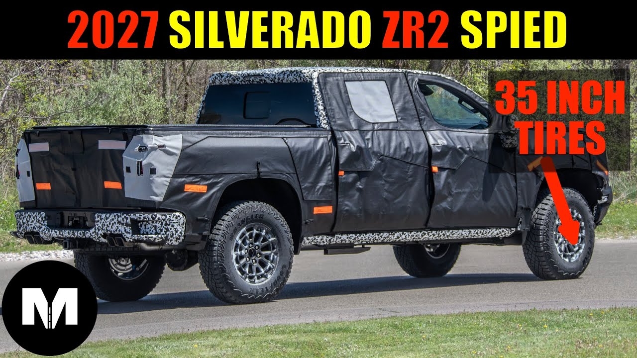 BREAKING 2027 Silverado ZR2 Spied On 35 Inch Tires