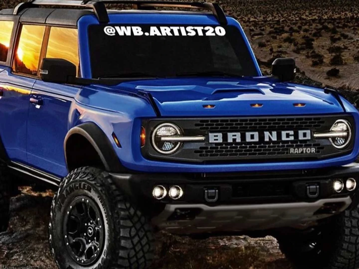 Ford Bronco Raptor Rendering Zeigt M glichen Highspeed Offroader