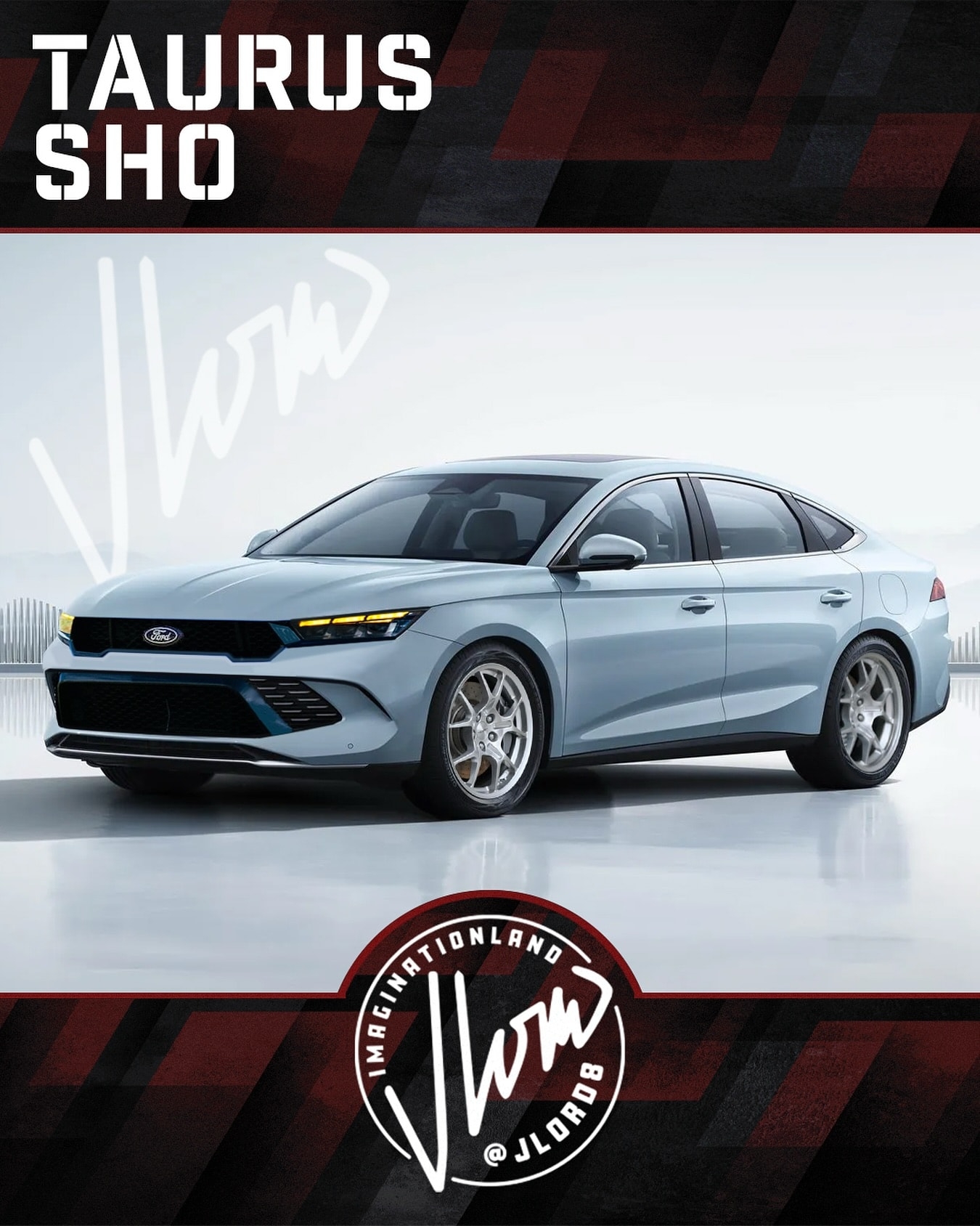 ford taurus sho comes back to virtual life sporting a supercharged
