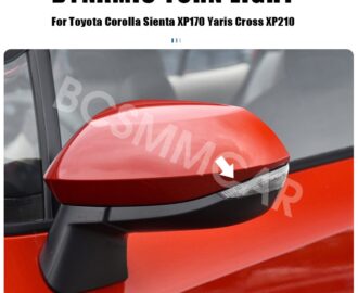 led dynamic turn signal side mirror lights fit for toyota sienta