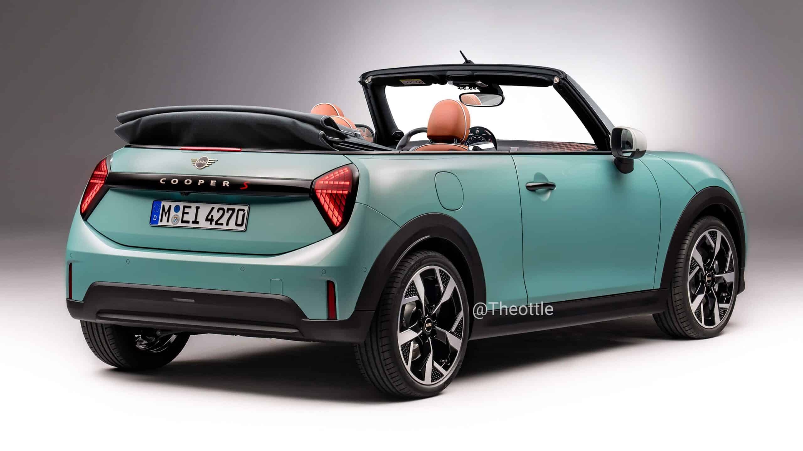 new mini cooper drops roof in speculative convertible rendering