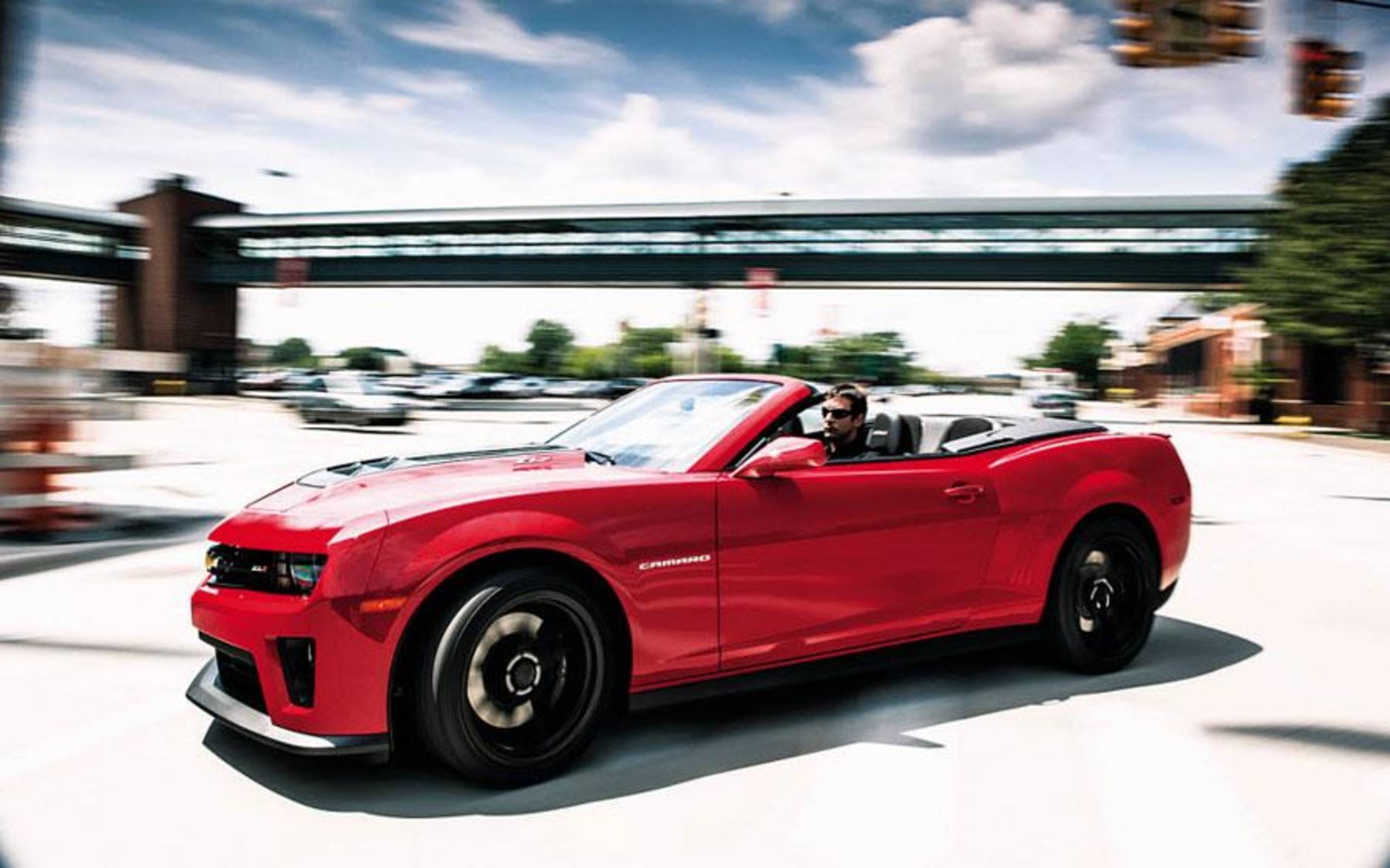 the camaro zl1 convertible hits the back roads