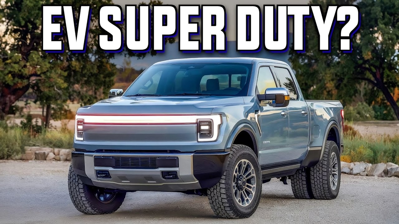 video ford super duty ev with a 5 0l gas v8 range extender may be